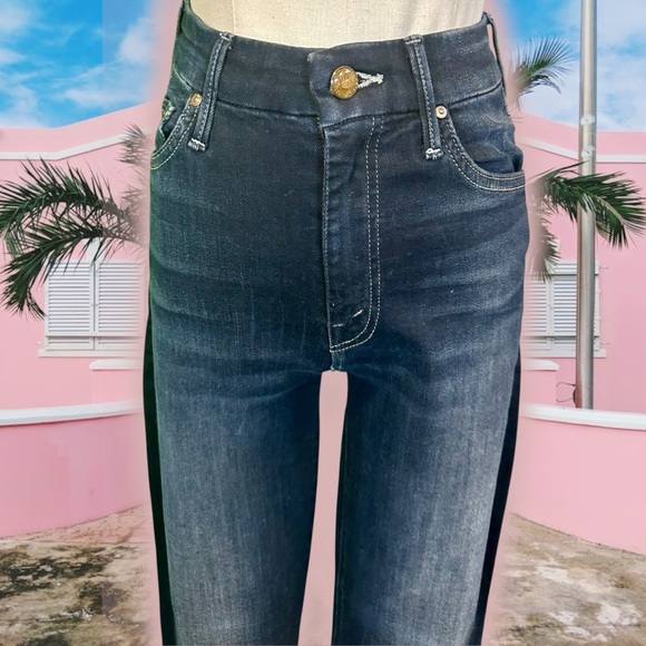 NWOT MOTHER Denim ‘High Waisted Looker’ Skinny Jeans in “Coffee, Tea or Me?” 25 - Picture 5 of 16